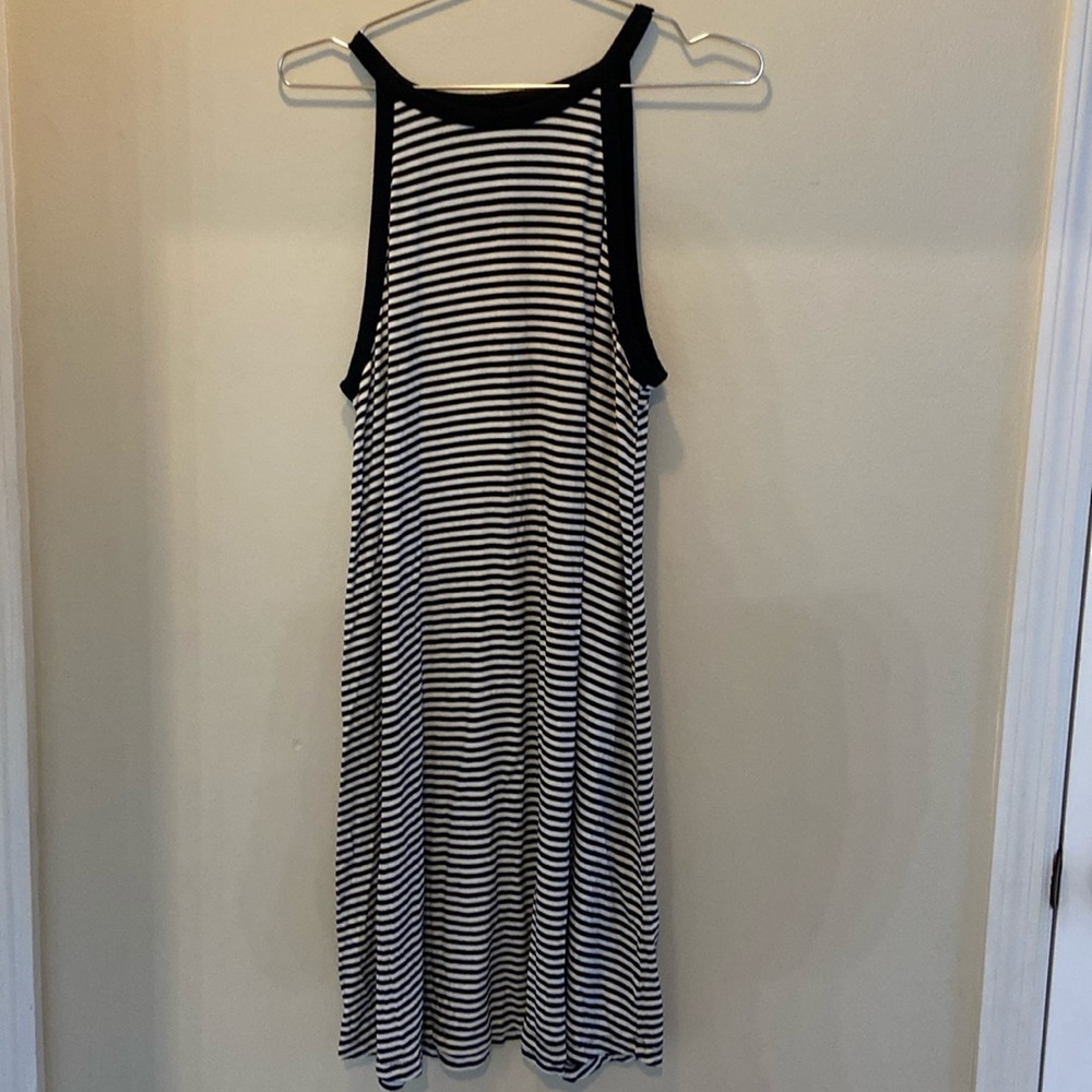 B&W striped dress